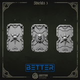 Shields - Eternal Pilgrims Conversion parts for sci-fi wargaming miniatures