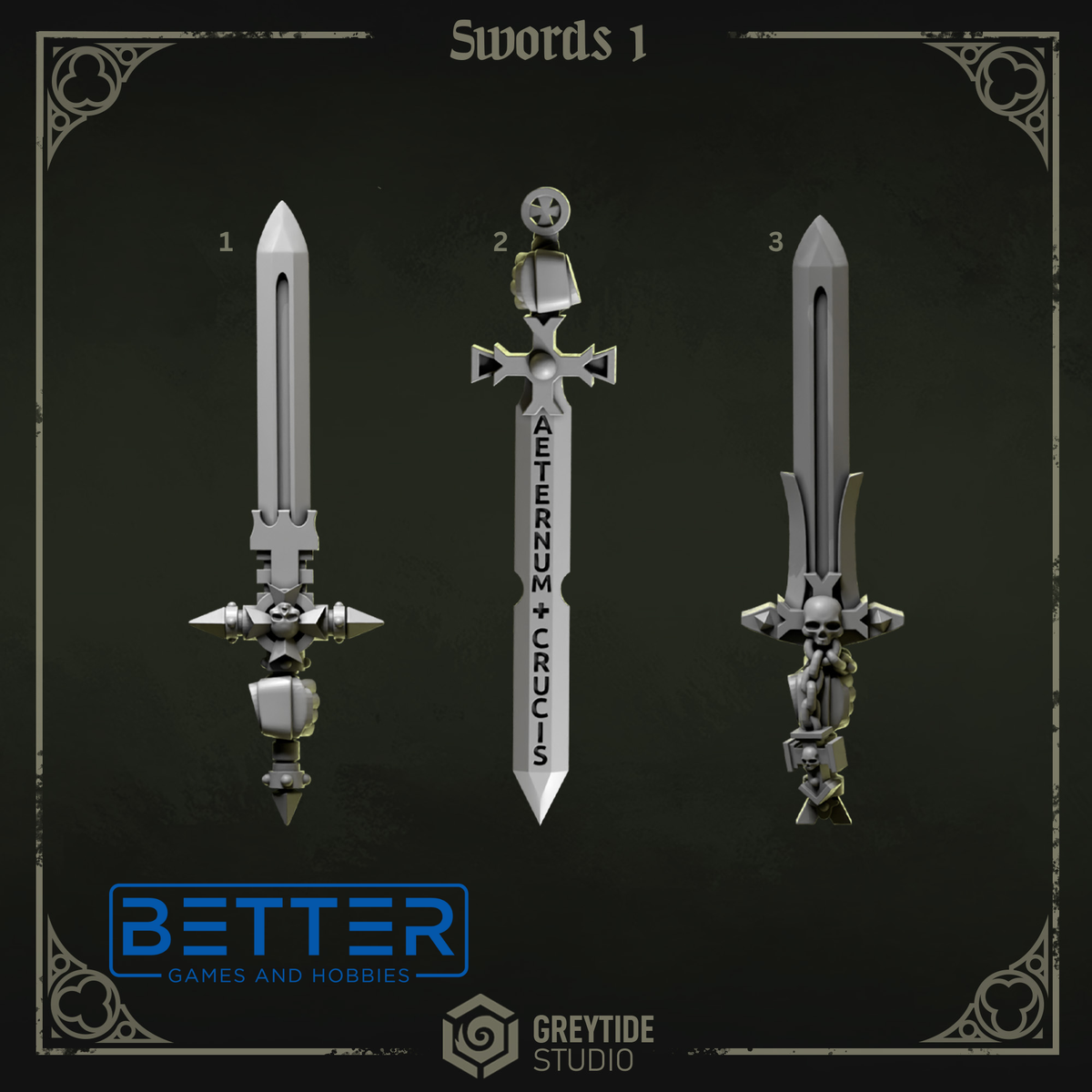 Swords - Eternal Pilgrim Conversion parts for sci-fi wargaming miniatures