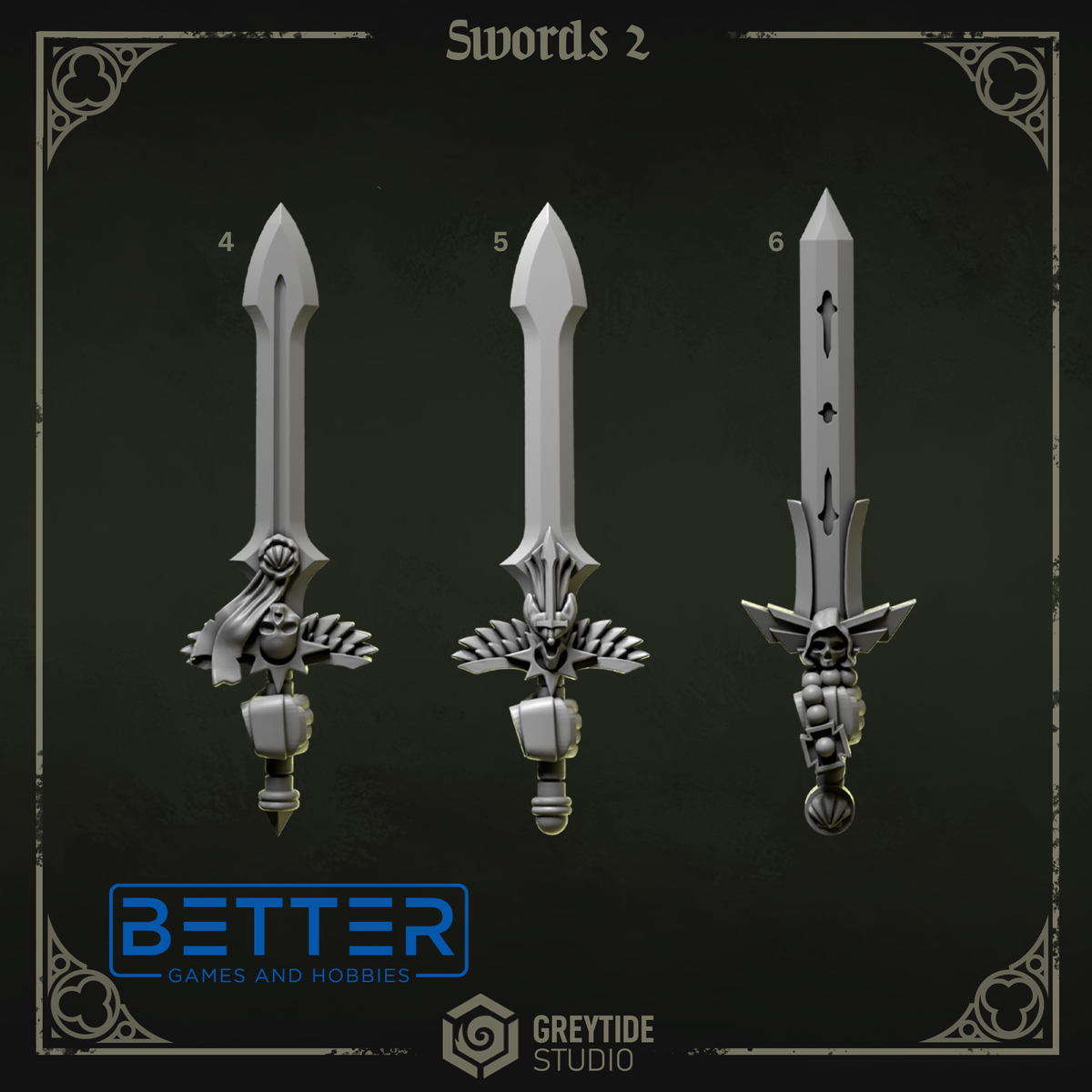 Swords - Eternal Pilgrim Conversion parts for sci-fi wargaming miniatures