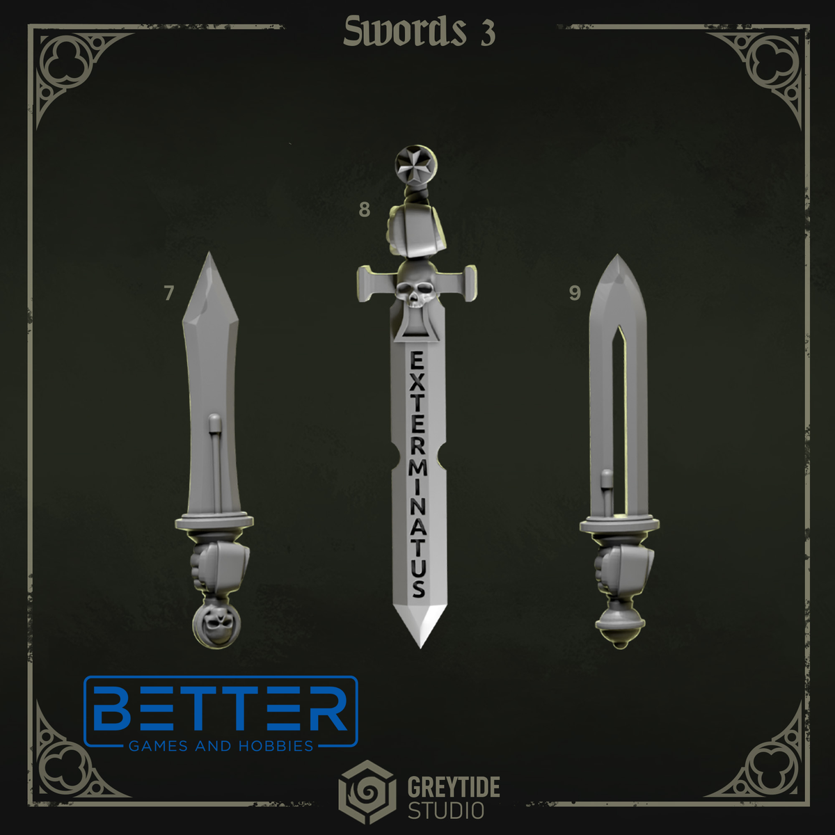Swords - Eternal Pilgrim Conversion parts for sci-fi wargaming miniatures
