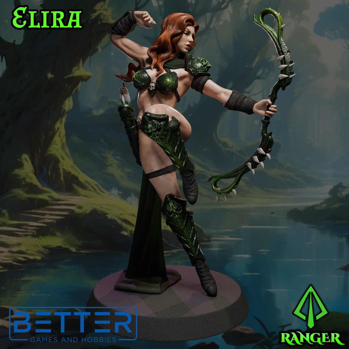 Elira the Ranger, Ladies of the Dark Age, NSFW, 32 and 75mm
