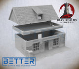 Overlord 1944, Cafe - 32, 28, 15 and 10mm Scale, for Fantasy, Historical terrain RPG