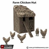Chicken Farm Hut - 28mm scale - King and Country