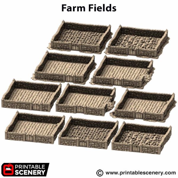 Farm Fields - (28, 15, or 10mm scale) - King and Country