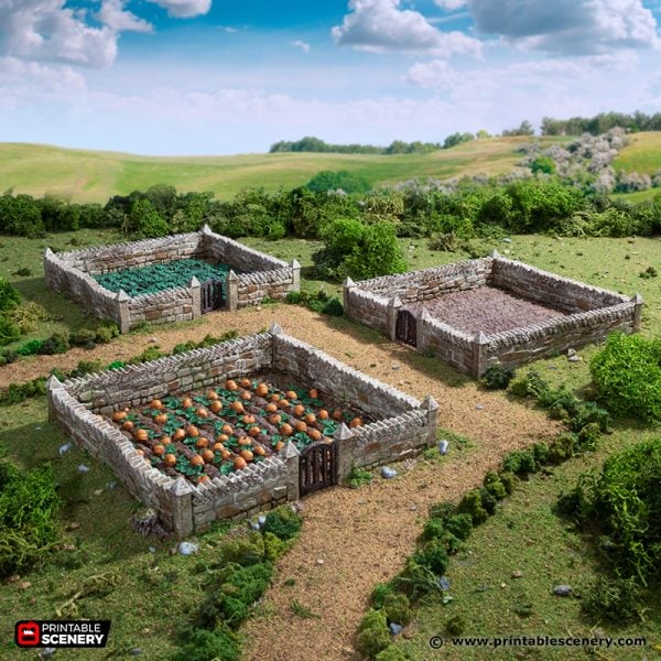 Farm Fields - (28, 15, or 10mm scale) - King and Country