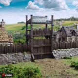 Norman Garrison 2 story Wall Sections - (28, 15 or 10mm scale) - King and Country