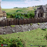 Norman Garrison 2 story Wall Sections - (28, 15 or 10mm scale) - King and Country
