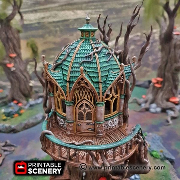 Gloomwood Treehouse - (28, 15 or 10mm scale) - Wood Elven