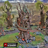 Gloomwood Treehouse - (28, 15 or 10mm scale) - Wood Elven