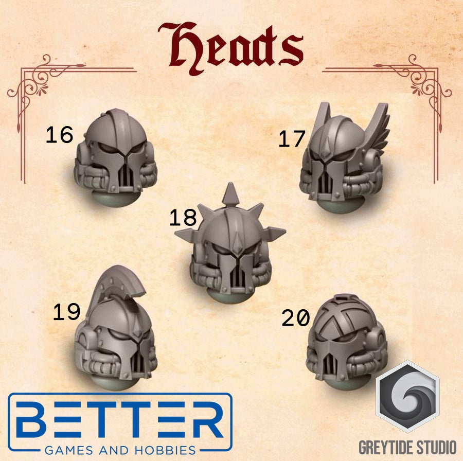 Heads - Crimson Lords - 2nd Born Marines