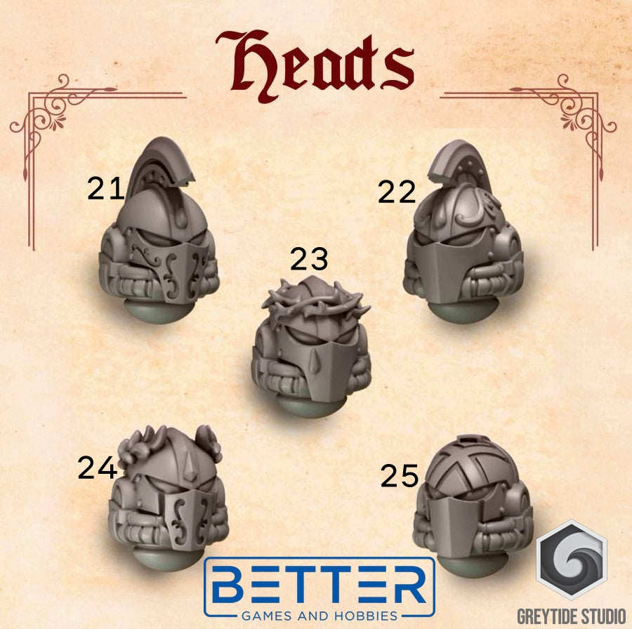 Heads - Crimson Lords - 2nd Born Marines