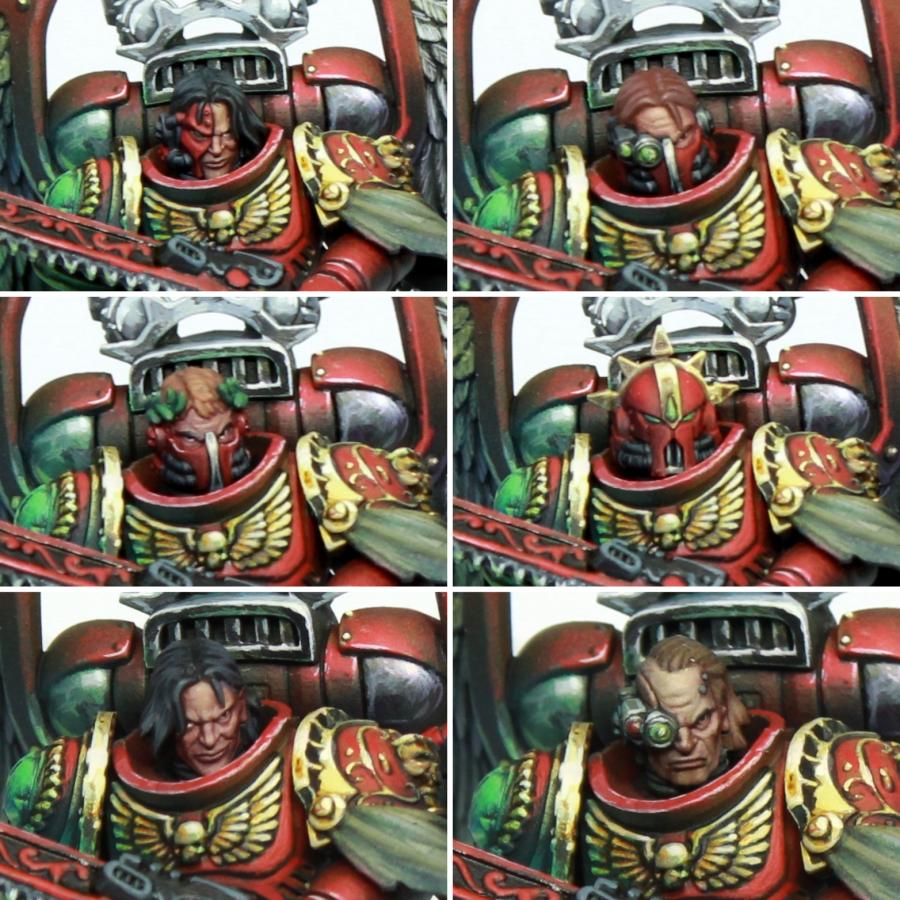 Heads - Crimson Lords - 2nd Born Marines