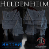 Heldenheim - Building 3. 32, 28, 15 & 10mm scale for Fantasy terrain, RPG