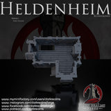 Heldenheim - Building 1. 32, 28, 15 & 10mm scale for Fantasy terrain, RPG