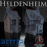 Heldenheim - Building 1. 32, 28, 15 & 10mm scale for Fantasy terrain, RPG