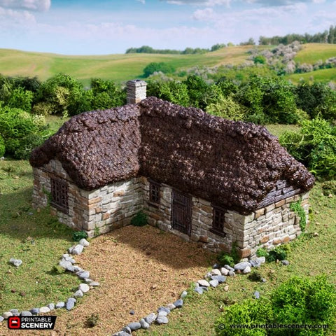 Highland Stone Barn - (28, 15, 10mm scale) - King and Country