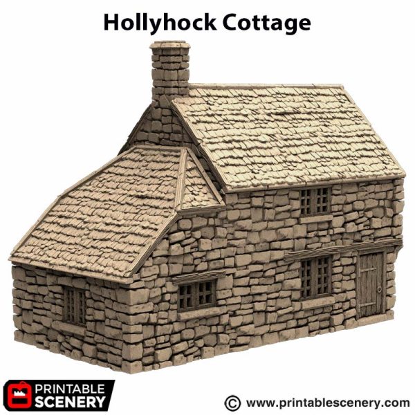 Holyhock Cottage - (28, 15, or 10mm scale) - King and Country