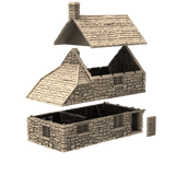 Holyhock Cottage - (28, 15, or 10mm scale) - King and Country