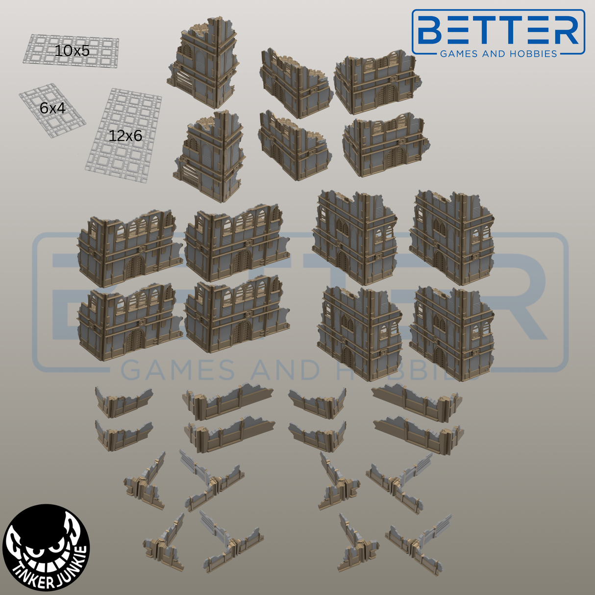 Imperial Gothic - Foldable, G-W competitive tabletop terrain