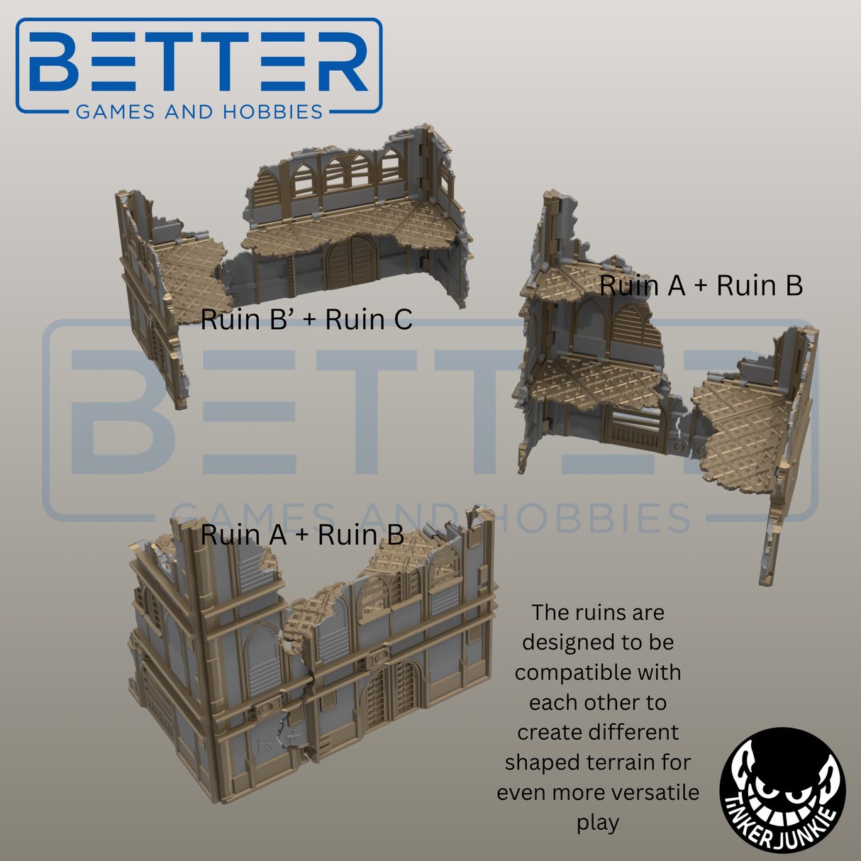 Imperial Gothic - Foldable, G-W competitive tabletop terrain