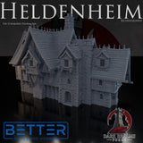 Heldenheim - Pilgrim Inn. 32, 28, 15 & 10mm scale for Fantasy terrain, RPG