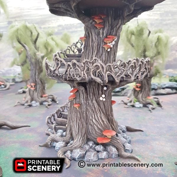 Ithillian Skyport - (28, 15 or 10mm scale) - Wood Elven