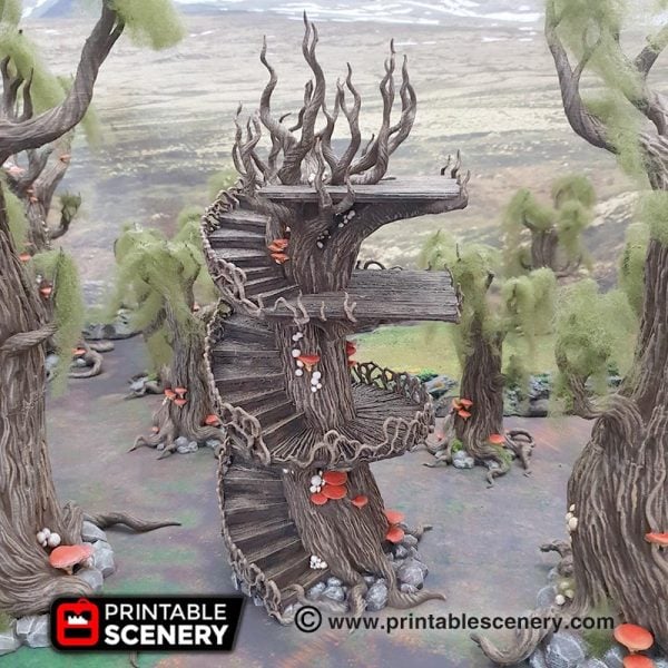 Ithillian Skyport - (28, 15 or 10mm scale) - Wood Elven