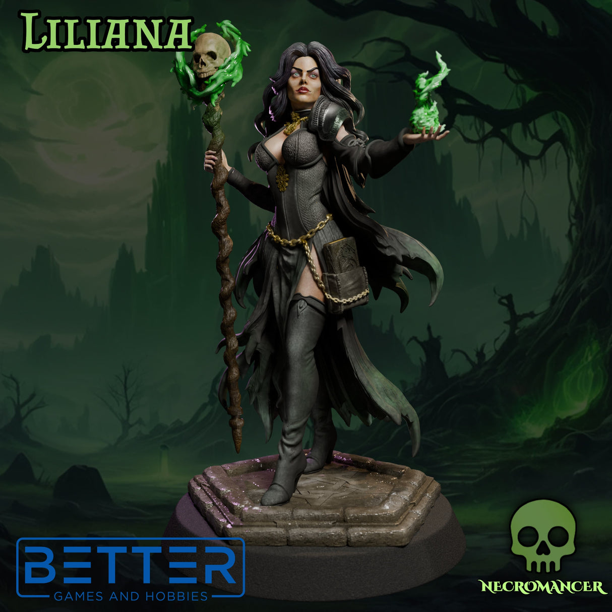 Liliana the Necromancer, Ladies of the Dark Age, NSFW, 32 and 75mm