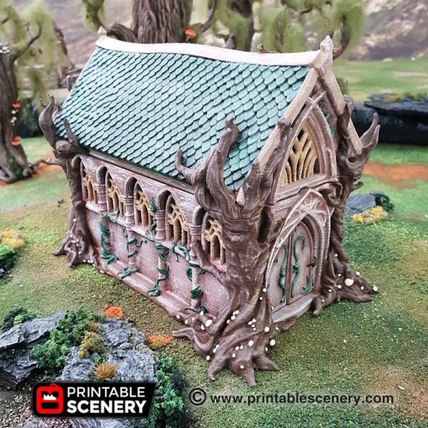 The Living Hall - (28, 15 or 10mm scale) - Wood Elven