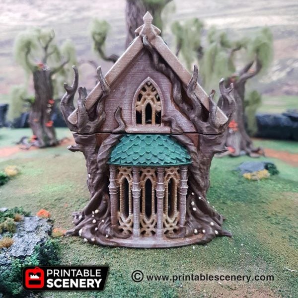 The Living Hall - (28, 15 or 10mm scale) - Wood Elven