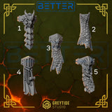 Loincloths - Anvil Wardens Conversion parts for sci-fi wargaming miniatures