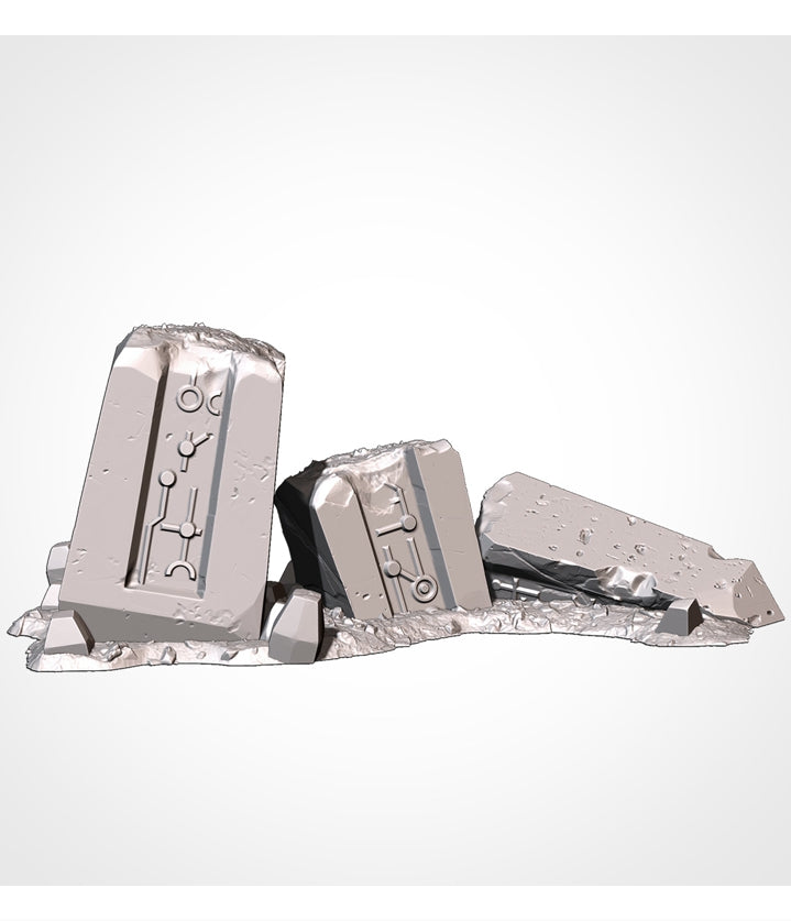 Xenos Monoliths (32, 28, 15 & 10mm Scale) Sci-fi tabletop wargaming terrain