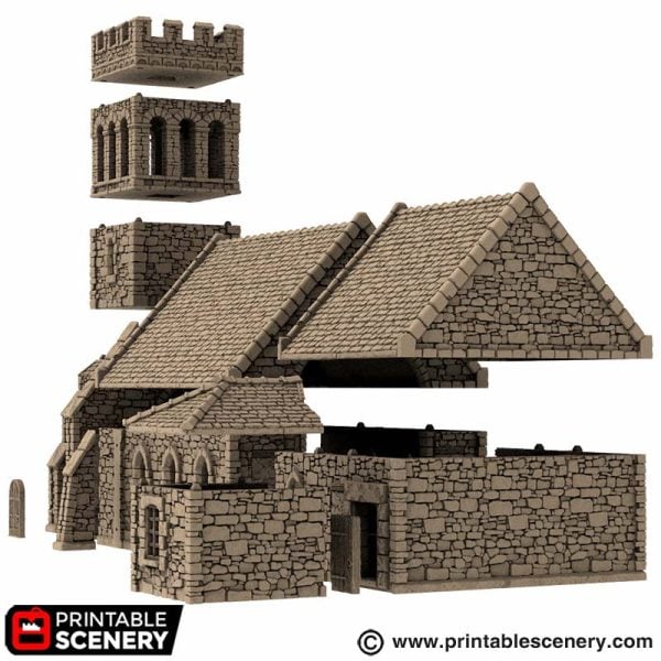 Norman Church - (28, 15, or 10mm scale) - King and Country