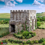 Norman Square Keep - (28, 15 or 10mm scale) - King and Country