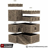 Norman Stone Fort - (28, 15 or 10mm scale) - King and Country