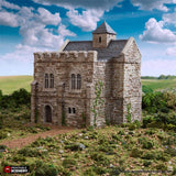 Norman Stone Keep - (28, 15 or 10mm scale) - King and Country