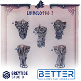 Loincloths - Primal Hounds Conversion parts for sci-fi wargaming miniatures