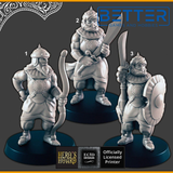 Palace Guards - 28mm scale 3d printed miniatures for fantasy wargaming RPG