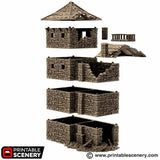 Ruined Black Rock Keep - (28, 15 or 10mm scale) - King and Country