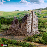 Ruined Barlyway Cottage - (28, 15, or 10mm scale) - King and Country
