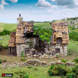 Ruined Country Manor - (28, 15, or 10mm scale) - King and Country