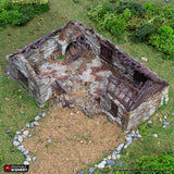Ruined Highland Stone Barn - (28, 15, or 10mm scale) - King and Country