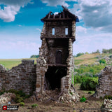 Ruined Kings Gate - (28, 15 or 10mm scale) - King and Country