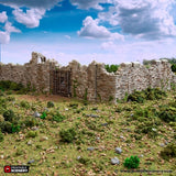 Ruined Norman Fort Wall Sections - (28, 15 or 10mm scale) - King and Country