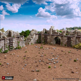 Ruined Norman Fort Wall Sections - (28, 15 or 10mm scale) - King and Country