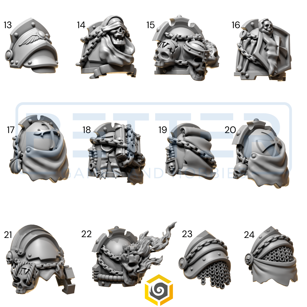 Shoulder Pads - Eternal Pilgrims for 2nd Born Marines