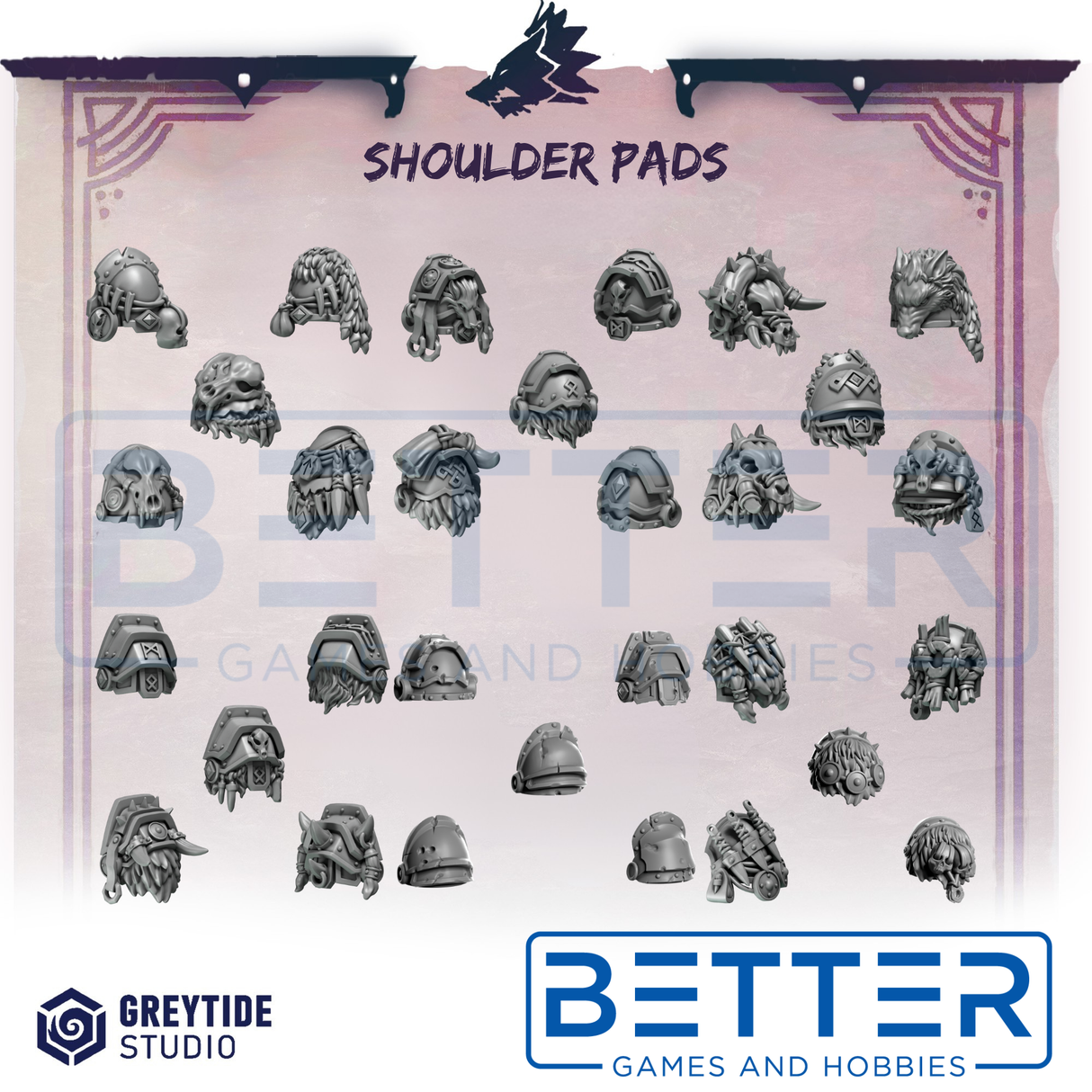 Shoulder Pads - Primal Hounds for 2nd Born Marines