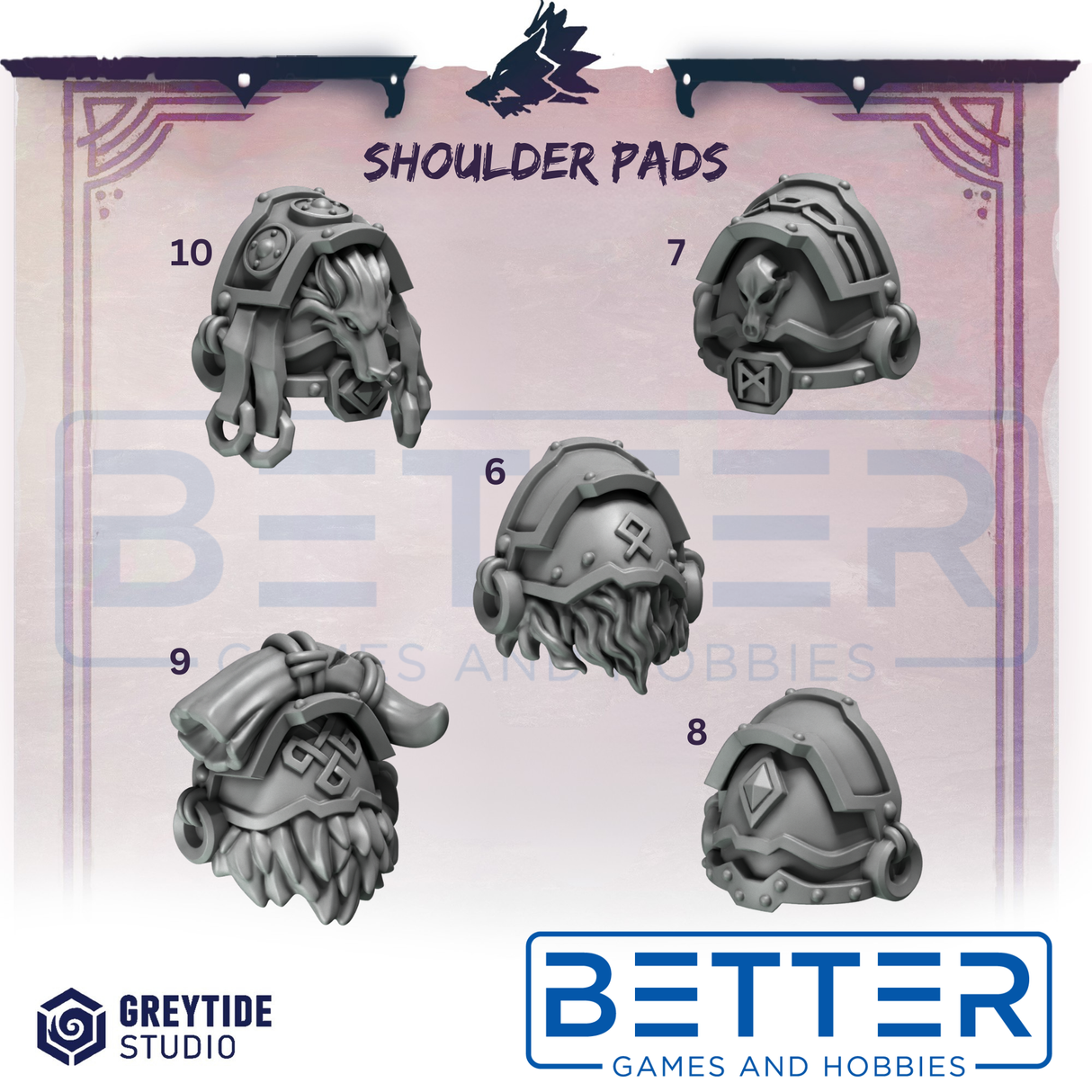 Shoulder Pads - Primal Hounds for 2nd Born Marines