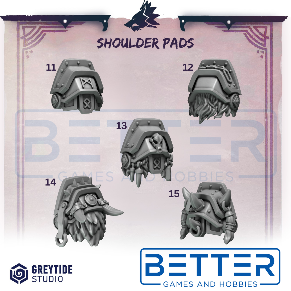 Shoulder Pads - Primal Hounds for 2nd Born Marines