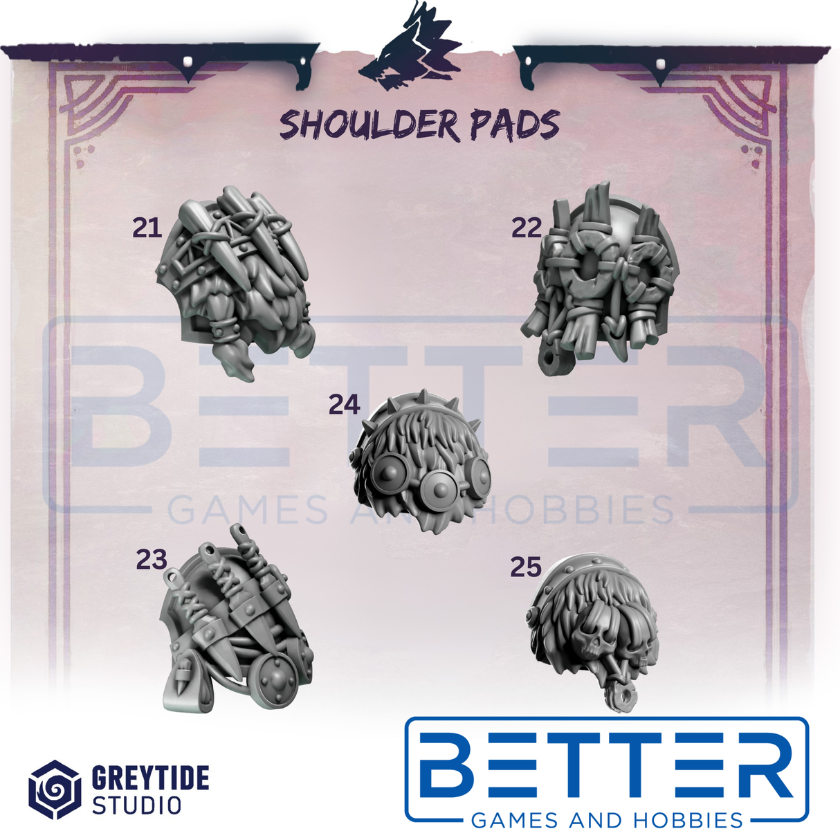 Shoulder Pads - Primal Hounds for 2nd Born Marines